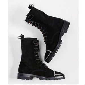 Alexander Wang Black Suede Kennah Boot